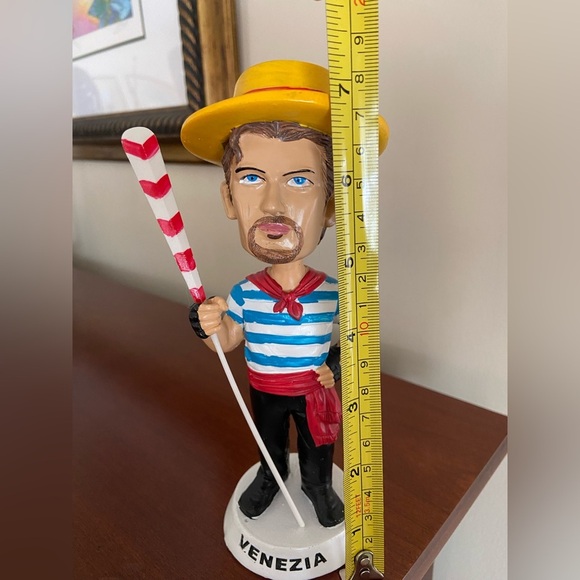 Gondolier Venice Bobblehead Rare Venezia - Picture 9 of 9